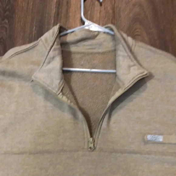 Ocean Coast Camel Cotton Blend  Quarter Zip Pullover Men’s Size 2XL - Picture 7 of 10